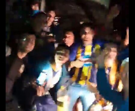 Atlético-MG x Rosario Central: Argentinos resgatados em viagem a BH e comemoram muito