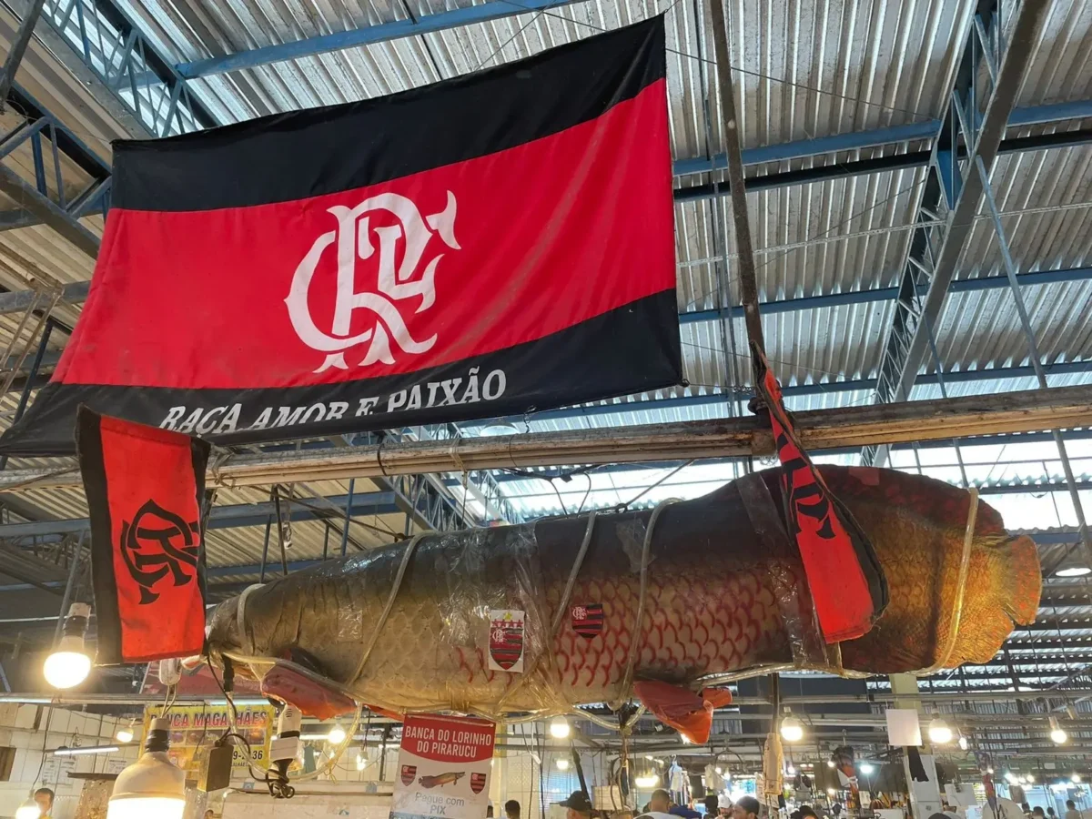 Amazonas x Flamengo: Pirarucu rubro-negro agita centro de Manaus antes do jogo