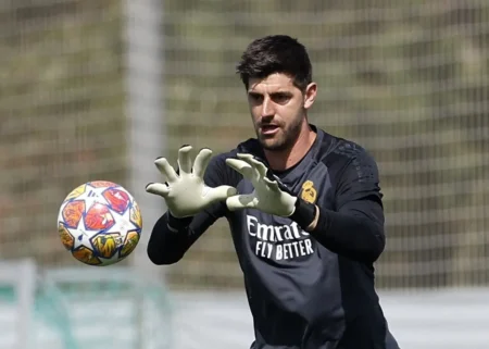 Champions: Courtois titular do Real Madrid na final, confirma Ancelotti