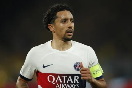 Marquinhos frustrado com derrota do PSG, mas confiante em remontada em casa