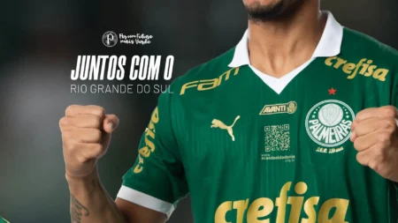 Palmeiras doará renda do jogo contra Athletico-PR para vítimas das chuvas no RS