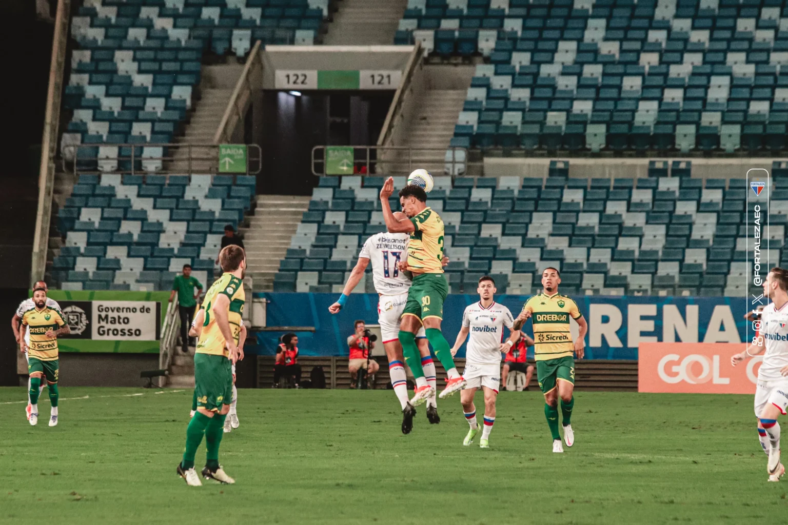 Fortaleza sofre derrota por goleada para o Cuiabá em partida desastrosa