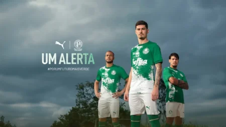 Palmeiras lança novas camisas com referência ao desmatamento em ação de Meio Ambiente