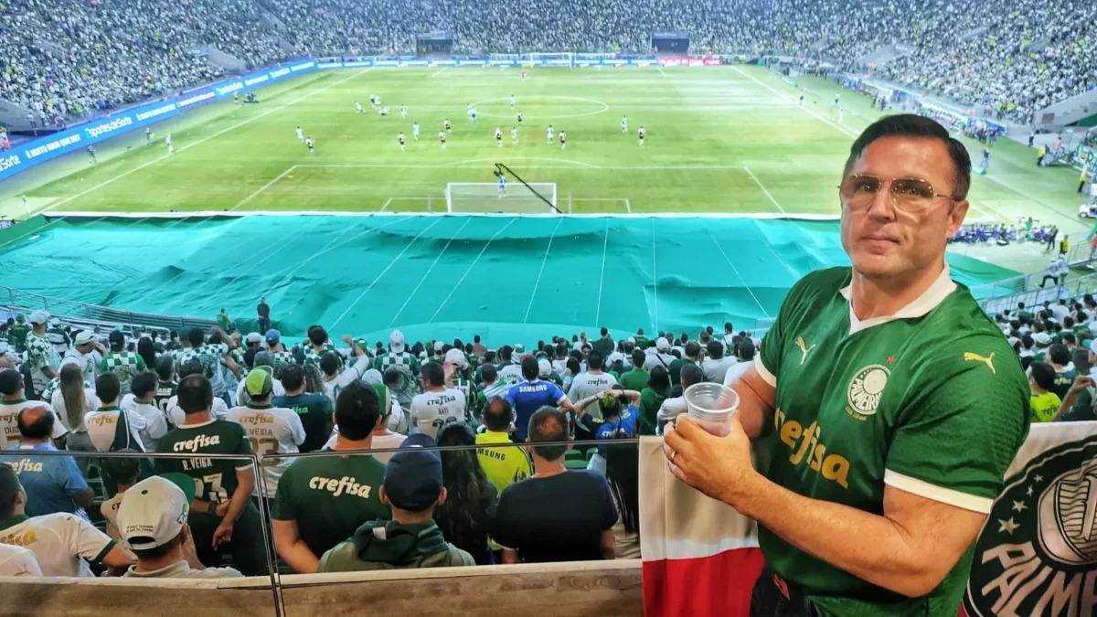 Chael Sonnen comparece a Palmeiras x Vasco antes de enfrentar Anderson Silva