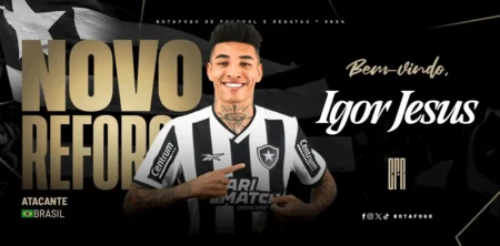 Título otimizado para SEO em Português-BR: "Botafogo anuncia a contratação do atacante Igor Jesus: Reforço para a temporada"