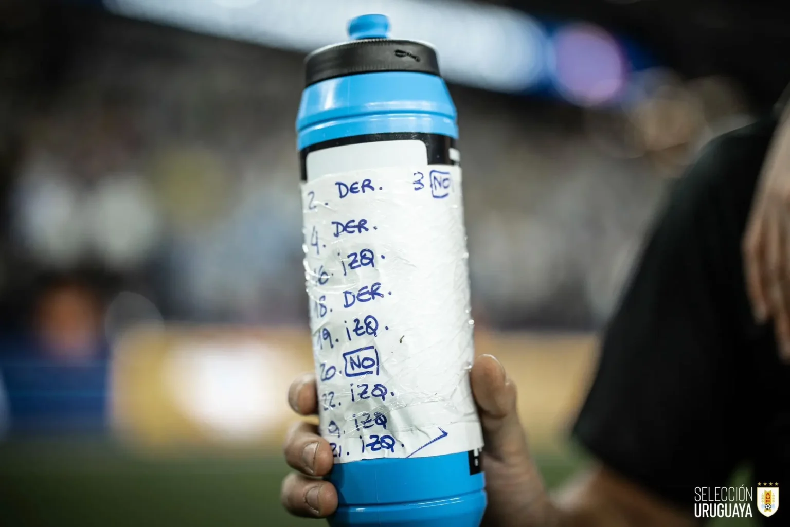 Seleção Uruguaia Divulga Foto de Garrafa com "Cola" para Pênaltis Contra o Brasil