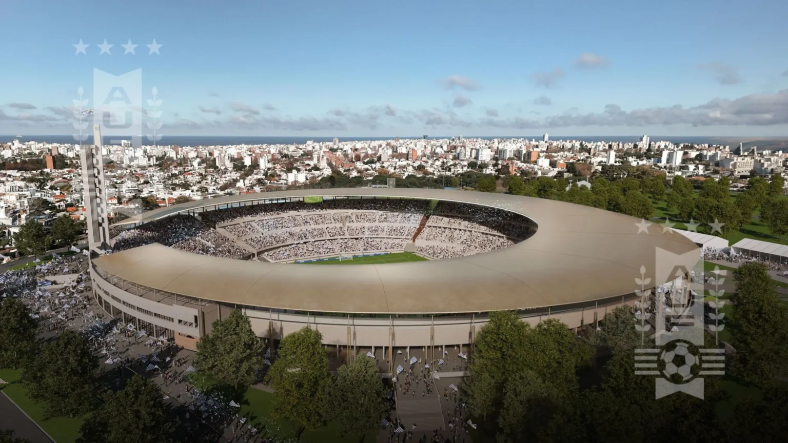 "Uruguai revela planos para o novo Estádio Centenário para a Copa do Mundo de 2030"