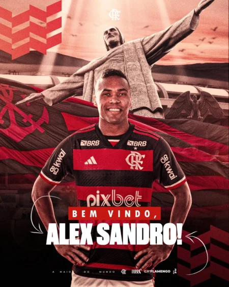 Flamengo confirma contratação do lateral-esquerdo Alex Sandro