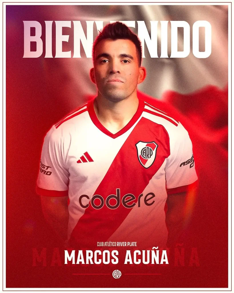 Lateral argentino Alejandro Acunã assina contrato com River Plate.