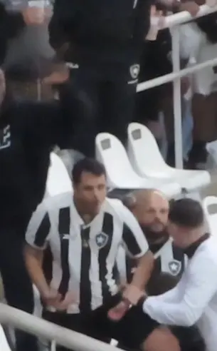 Torcedor do Botafogo é banido após fazer gestos racistas durante jogo contra o Palmeiras no Estádio Nilton Santos