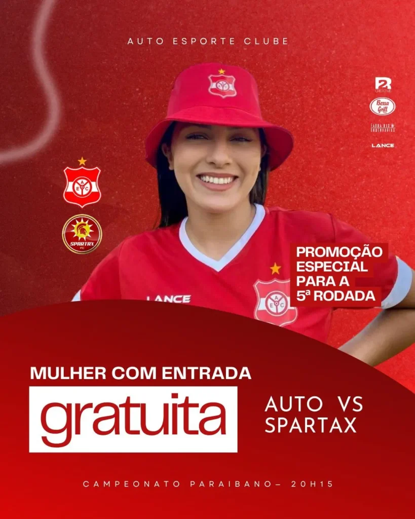 Auto Esporte-PB lança promoção especial para torcedoras na partida decisiva contra o Spartax