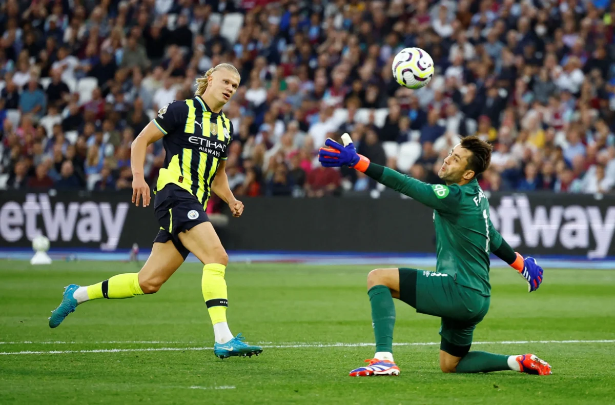 Erling Haaland atinge marca de 70 gols em apenas 69 partidas da Premier League pelo Manchester City