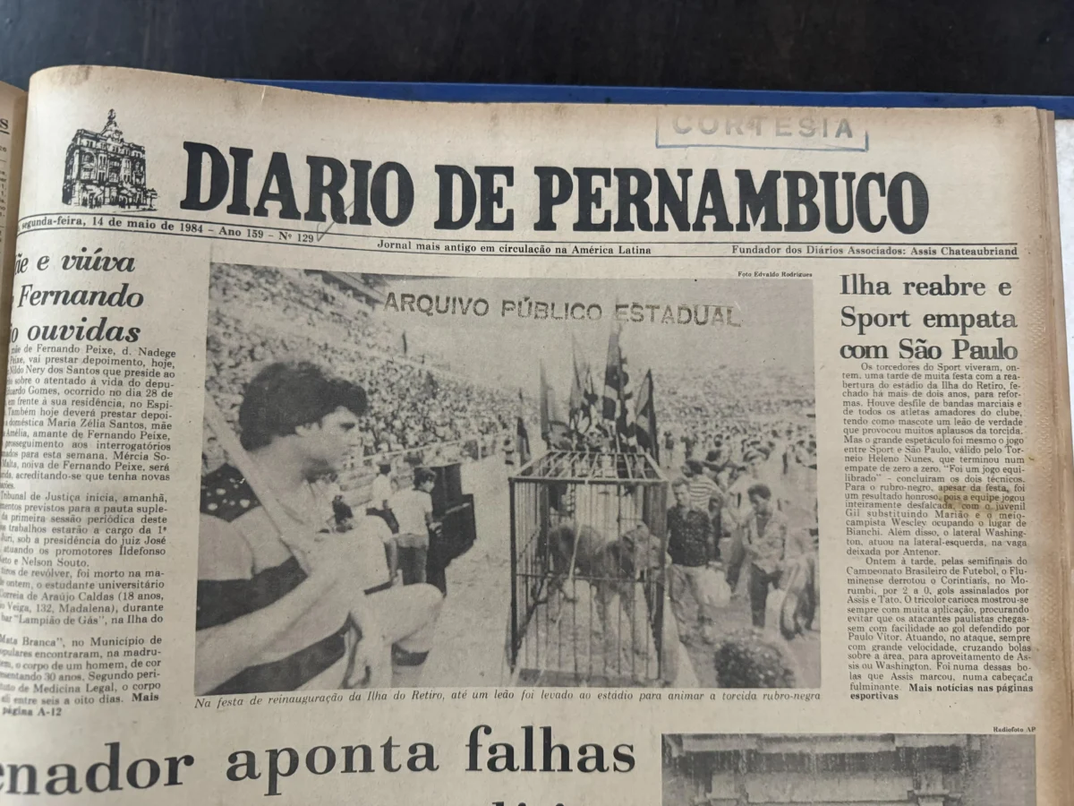 "Leão Estrela do Sport: A História Verdadeira do Famoso Leão que Virou Sensação no Jogo da Ilha do Retiro"