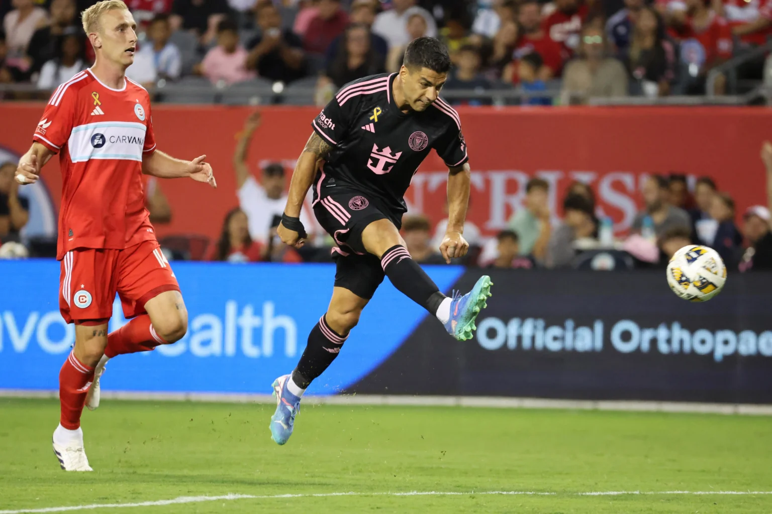 Suárez faz dois gols e Inter Miami goleia Chicago Fire na Major League Soccer (MLS)