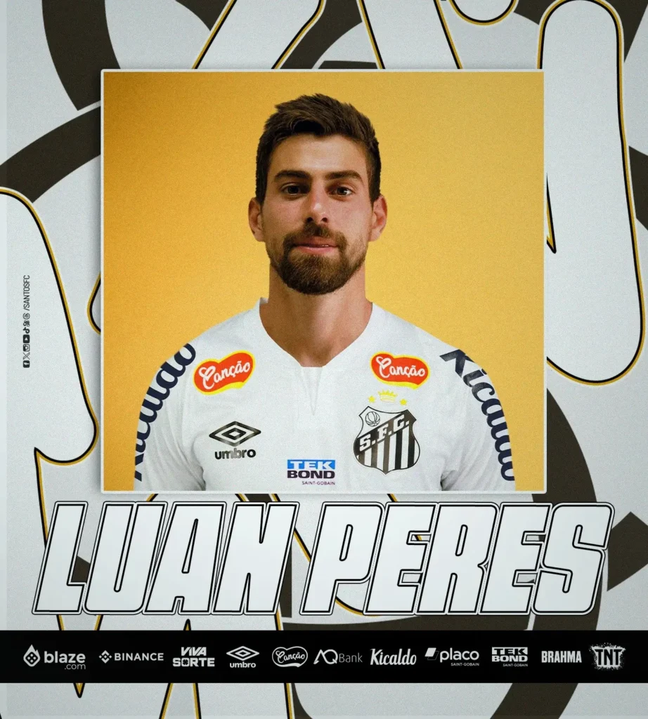 Oficial: Santos FC anuncia contratação do zagueiro Luan Peres