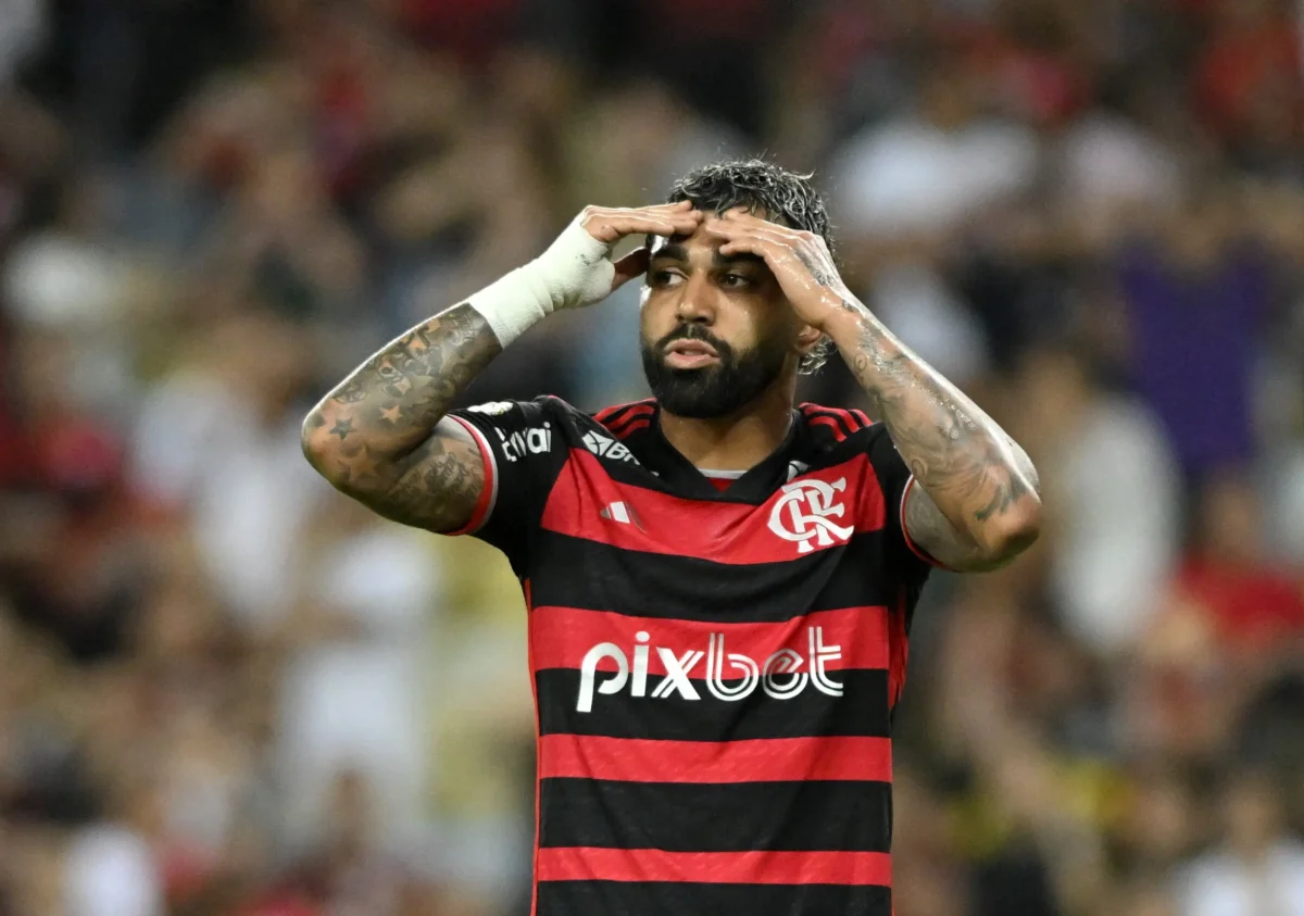 Gabigol tenta evitar recorde negativo de jogos sem gols pelo Flamengo no próximo sábado.