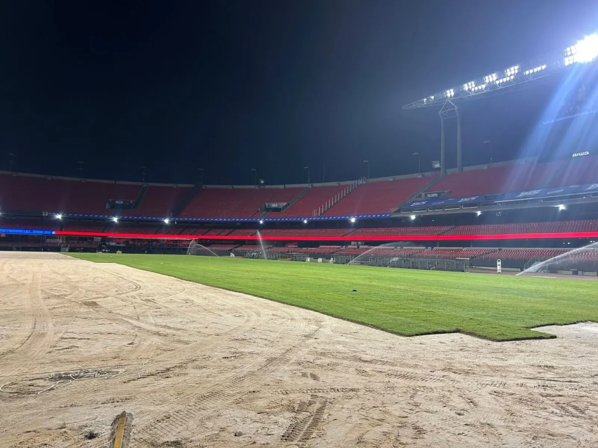 "Troca do Gramado do Morumbi em São Paulo: Veja Fotos Após Shows"