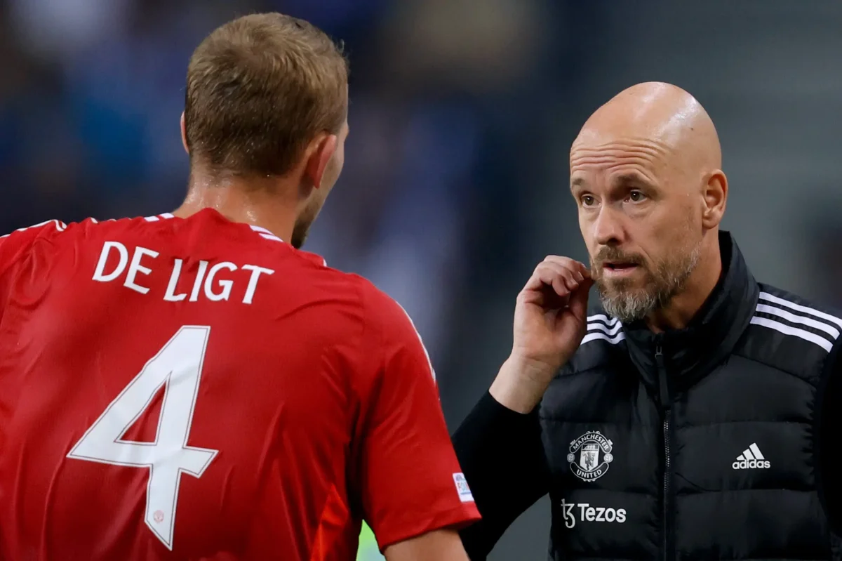 "Matthijs de Ligt sobre a saída de Erik ten Hag: 'Não vim para o Manchester apenas por causa dele'"