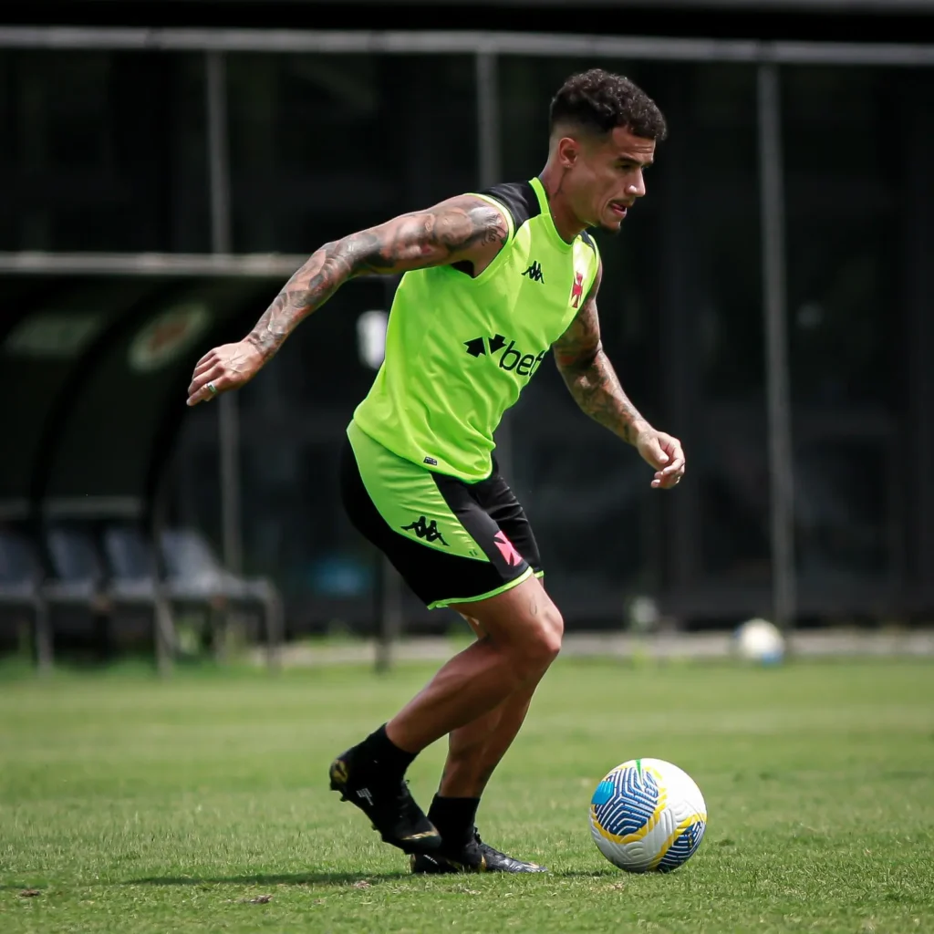 "Philippe Coutinho desfalca o Vasco mais uma vez: lista com 9 jogos sem o jogador desde seu retorno"