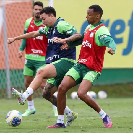 "Thalys e Allan participam de treino técnico do Palmeiras"