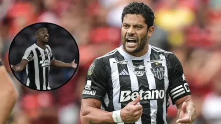 Hulk rebate Marlon Freitas após desentendimento em Atlético-MG x Botafogo.