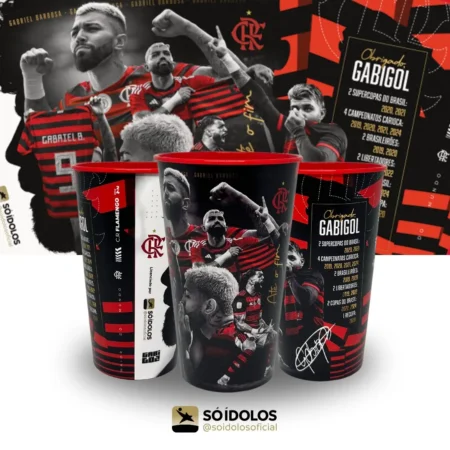 "Gabigol: O Copo que Homenageia a Época de Sucesso com o Flamengo"