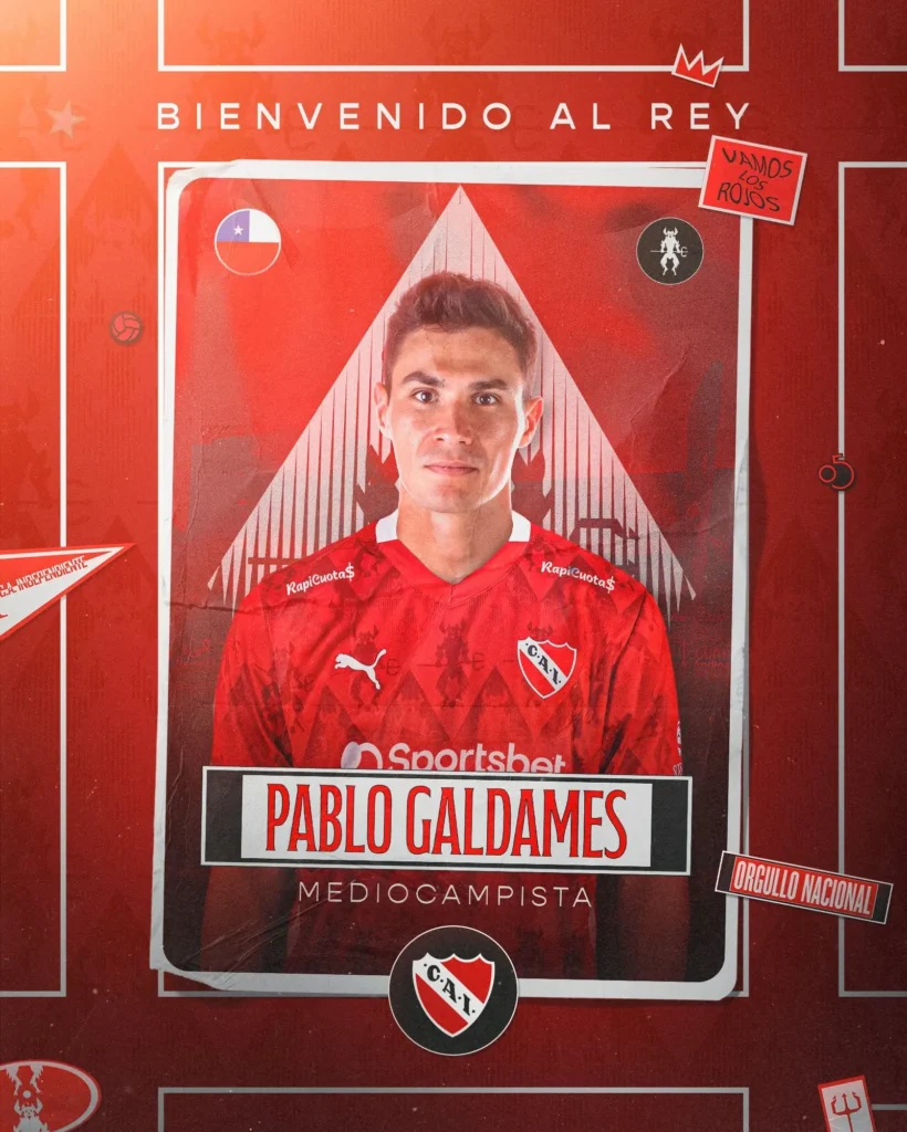 Galdames, ex-Vasco, é anunciado pelo Independiente, da Argentina