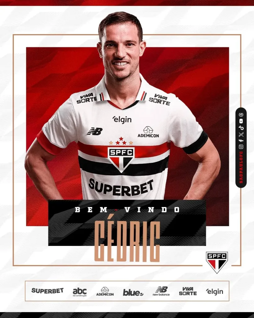 São Paulo encaminha renovação de Cédric Soares, revela diretor: "Satisfeitos com seu desempenho"