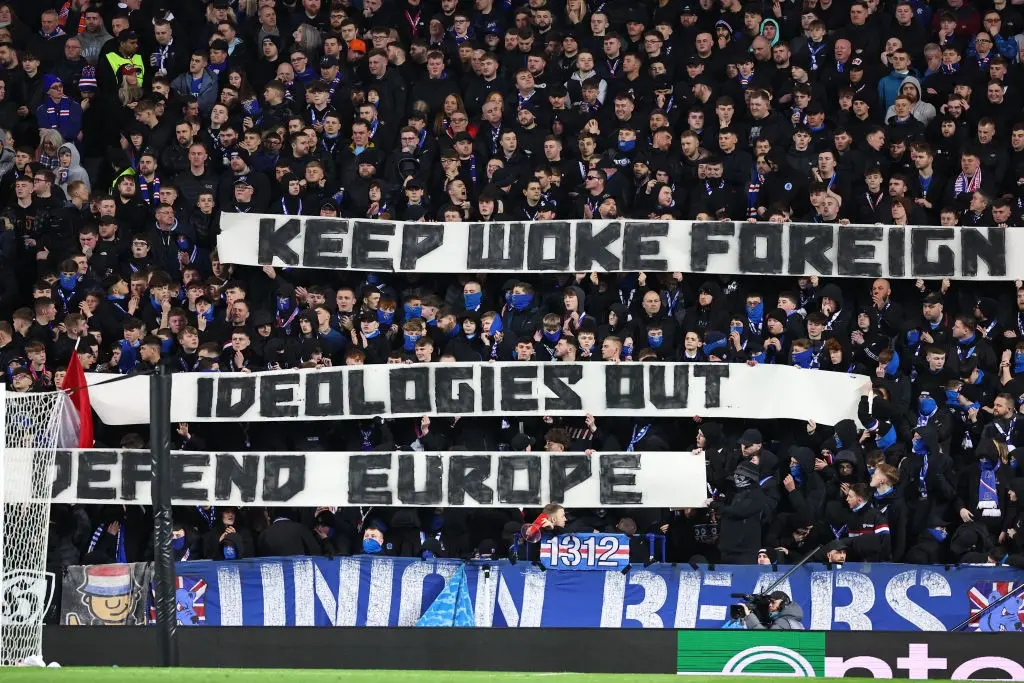 Rangers critica cartaz de torcedores radicais após denúncia da Uefa: "Vergonha"