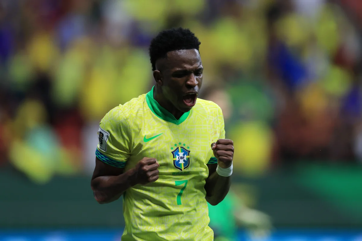 Vini Jr. celebra gol da vitória contra a Colômbia: "Alívio"