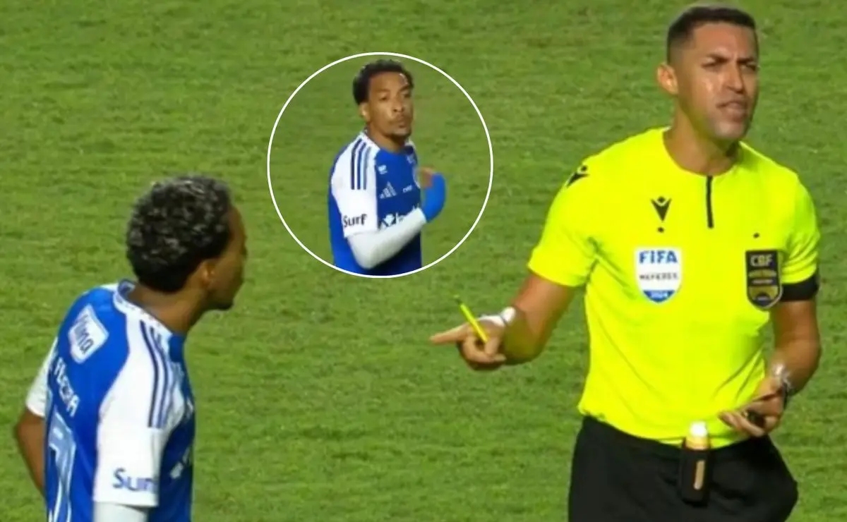 Câmera revela reação inusitada de Matheus Pereira com árbitro em São Paulo x Cruzeiro: “Não sabe…”