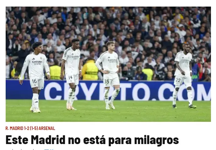 "As": Arsenal Domina Real Madrid, Relata Jornal Espanhol