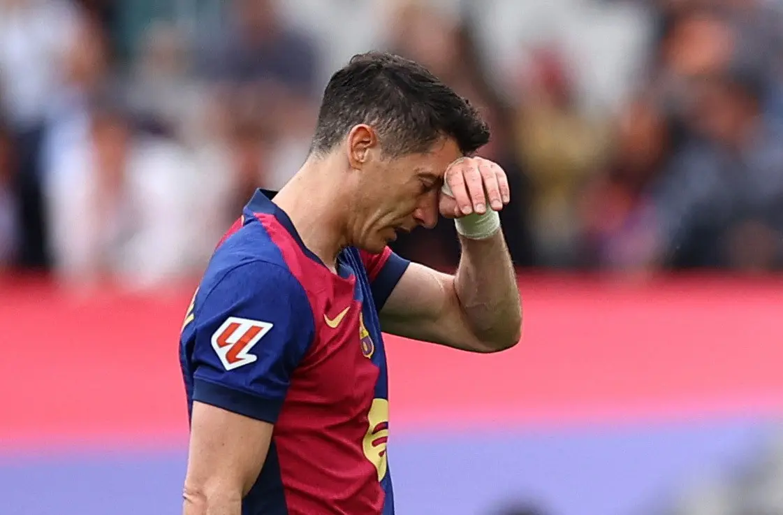 Lewandowski: Lesão muscular o afasta da final da Copa do Rei