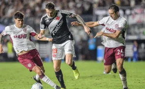 IA prevê placar de Lanús x Vasco: 2 a 1 na Sul-Americana.