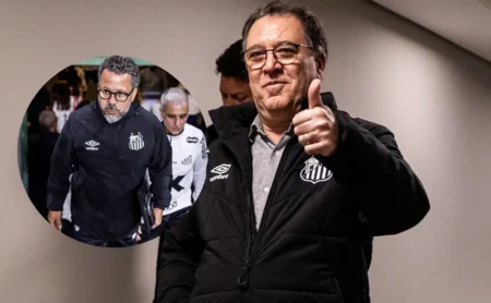 Marcelo Teixeira mantém Cleber Xavier no Santos, apesar de divergências internas