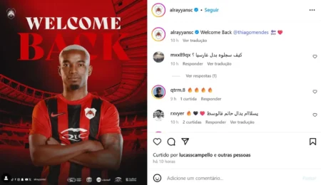 Thiago Mendes celebra retorno e vaga na final da Copa do Emir: "Em busca do título"
