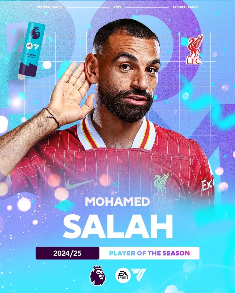 Salah Conquistou o Título de Melhor Jogador da Temporada na Premier League