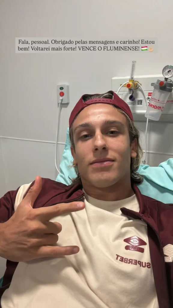 Canobbio retoma atividades no CT e avança na recuperação pós-cirúrgica no Fluminense