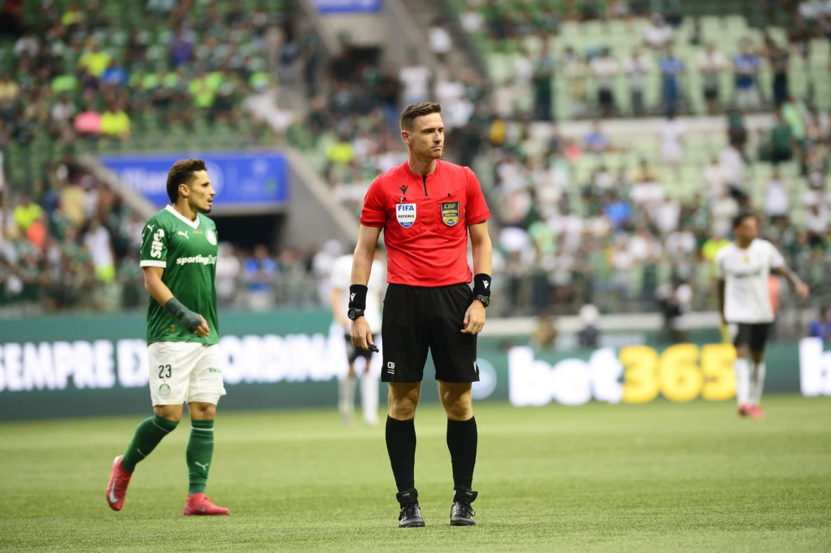 STJD denuncia árbitro de Palmeiras e Botafogo por atraso na contagem de acréscimos