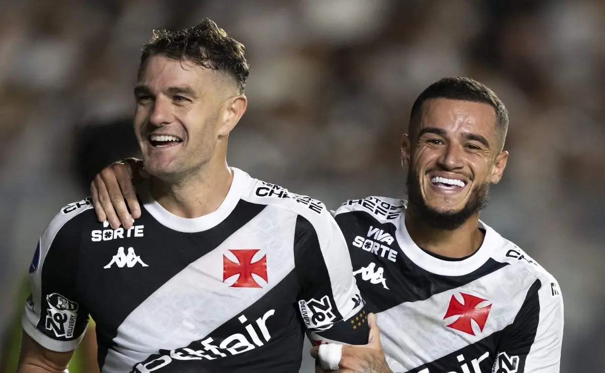 Coutinho e Vegetti reforçam o Vasco contra o Puerto Cabello na Sul-Americana