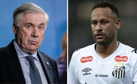 Ancelotti detalha conversa com Neymar após pedido para permanecer no Santos