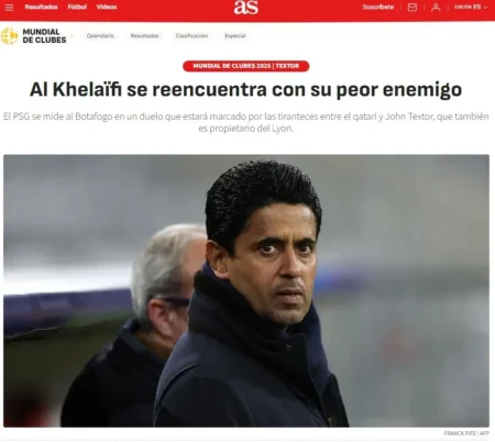 Rivalidade entre PSG e Botafogo ganha destaque: "Al Khelaifi reencontra seu maior adversário"
