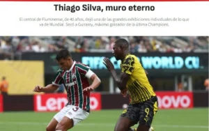 Thiago Silva brilha contra Guirassy e conquista destaque global: "Muro eterno"