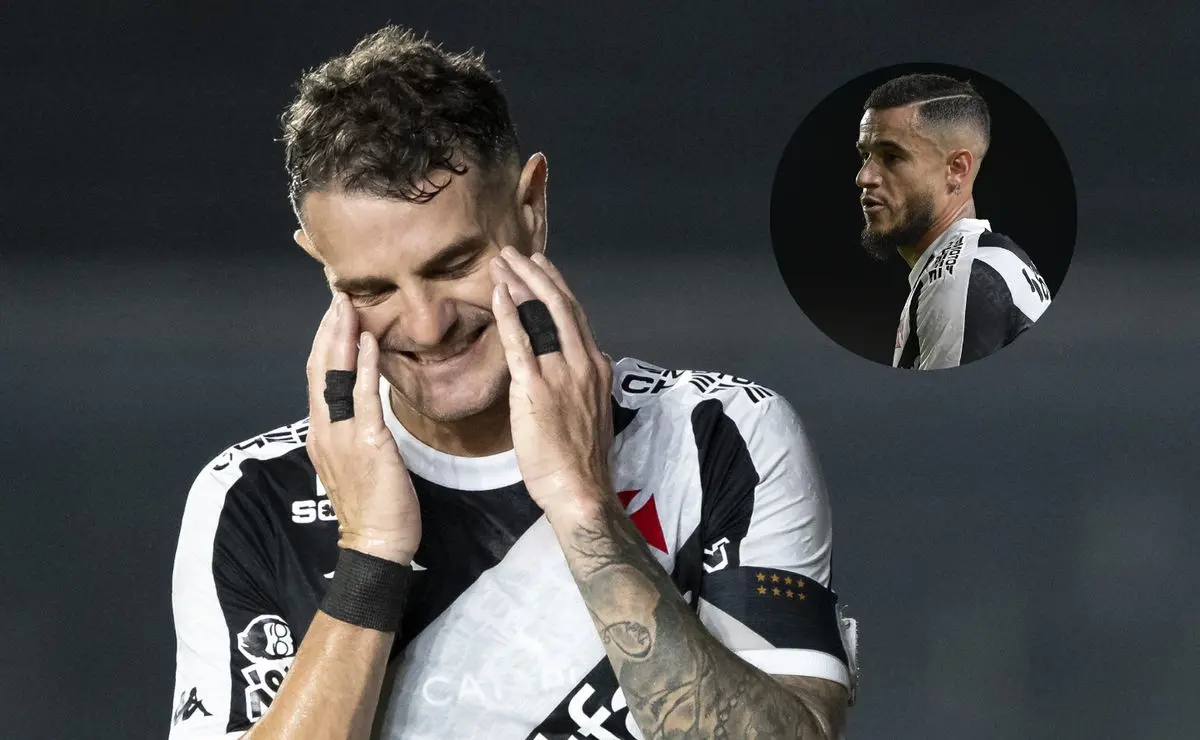 Vegetti e Coutinho em campo: Torcida vascaína reprova parceria após revés contra o Bragantino