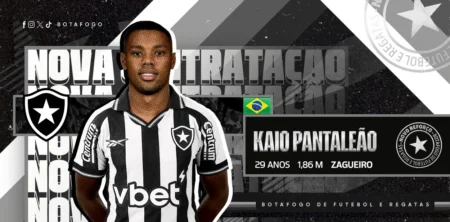Botafogo oficializa a chegada do zagueiro Kaio Pantaleão