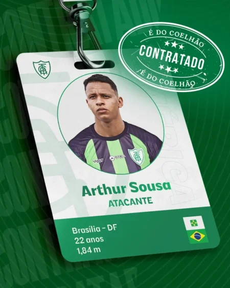 Ex-Corinthians, atacante é anunciado pelo América-MG