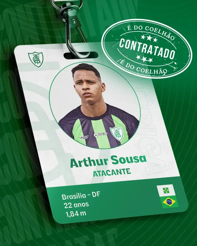 Ex-Corinthians, atacante é anunciado pelo América-MG