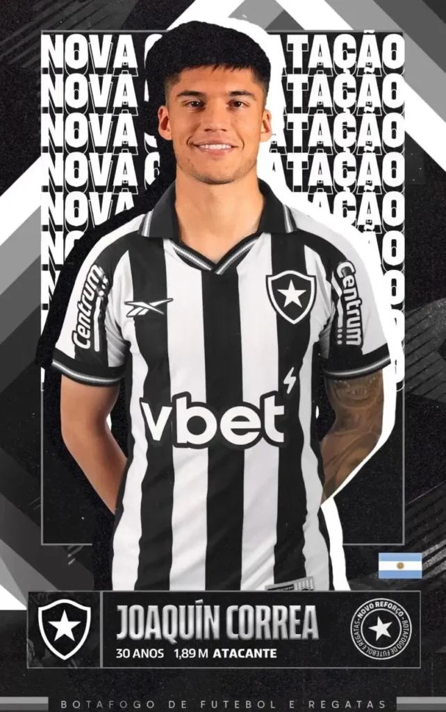 Botafogo contrata Joaquín Correa, ex-Inter de Milão