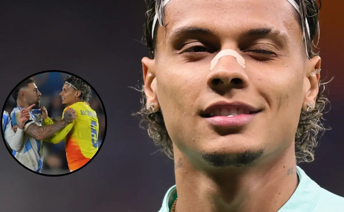 Ríos provoca Otamendi após jogo Argentina X Colômbia: "Não consegue nem correr"