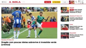 Imprensa portuguesa exalta torcida do Palmeiras e reprova "sofrimento" na estreia do Porto